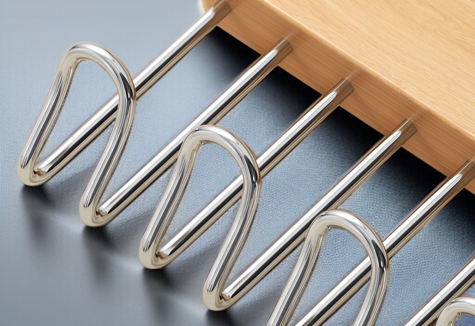 滑り止め機能付き波ハンガー