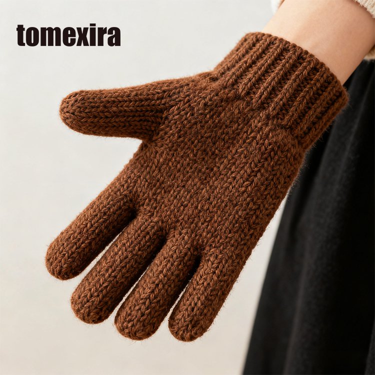 Kašmírové korejské rukavice v jednoduchém stylu pro podzim a zimu