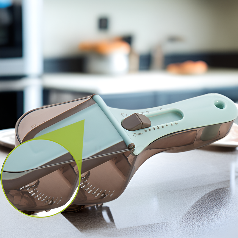 플라스틱 눈금 계량스푼 조절형 계량스푼 세트