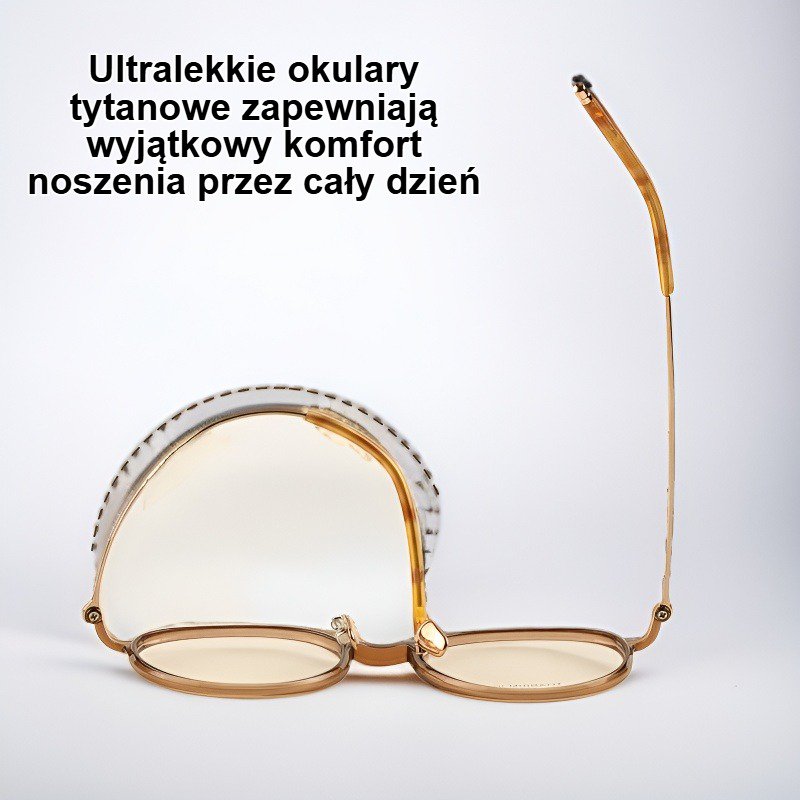 Ultralekkie tytanowe okulary do czytania blokujące niebieskie światło