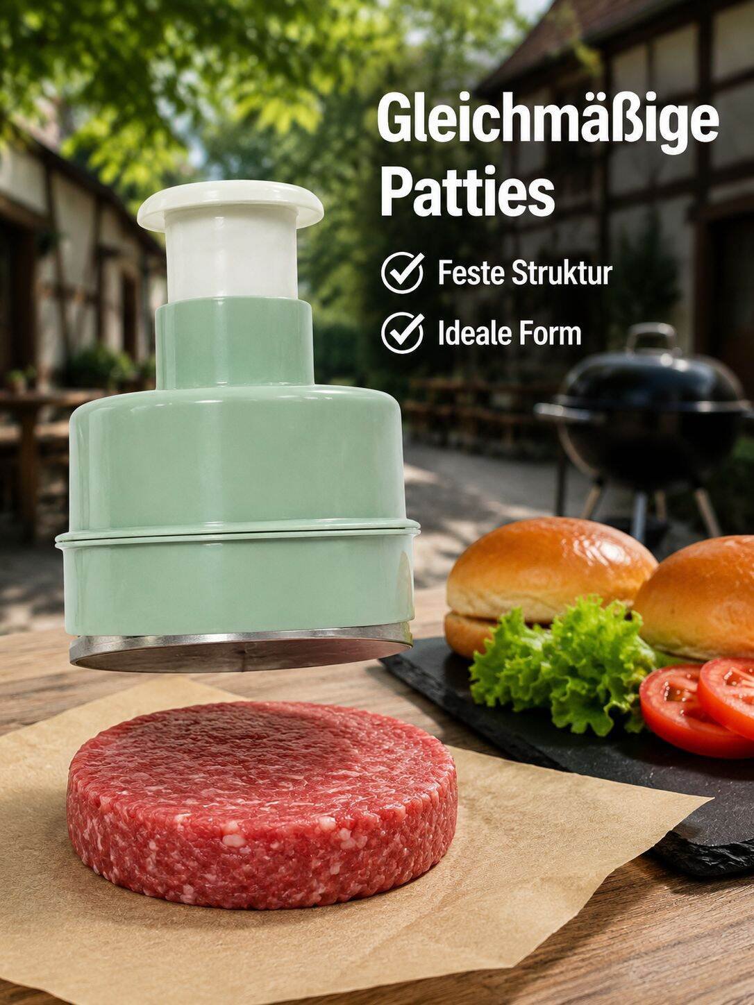 Küchen-Fleischpresse mit automatischem Rückprall