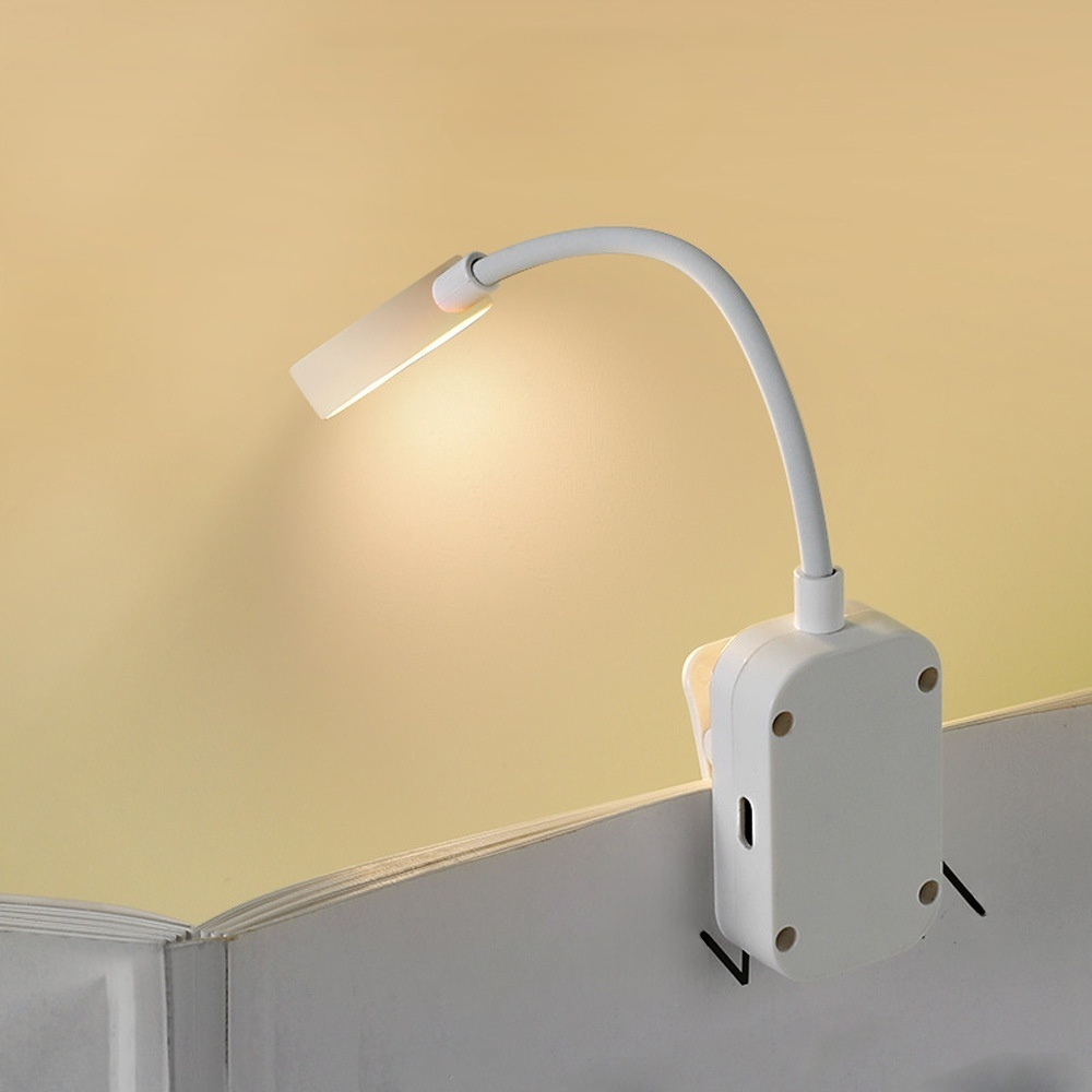 充電夾子閱讀燈 護眼夜間讀書燈