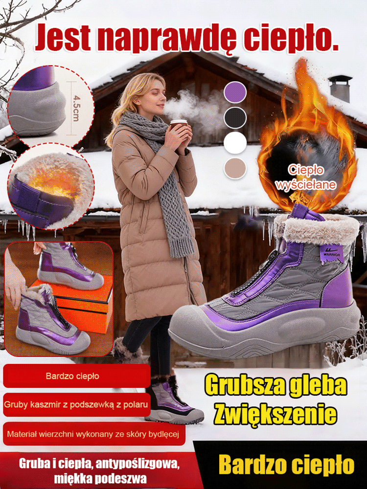 Ręcznie robione damskie skórzane casualowe buty za kostkę.