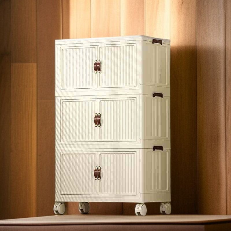 가정용 라지 접이식 수납함 선반 정리함 간식 수납장 사물함 장난감 수납함