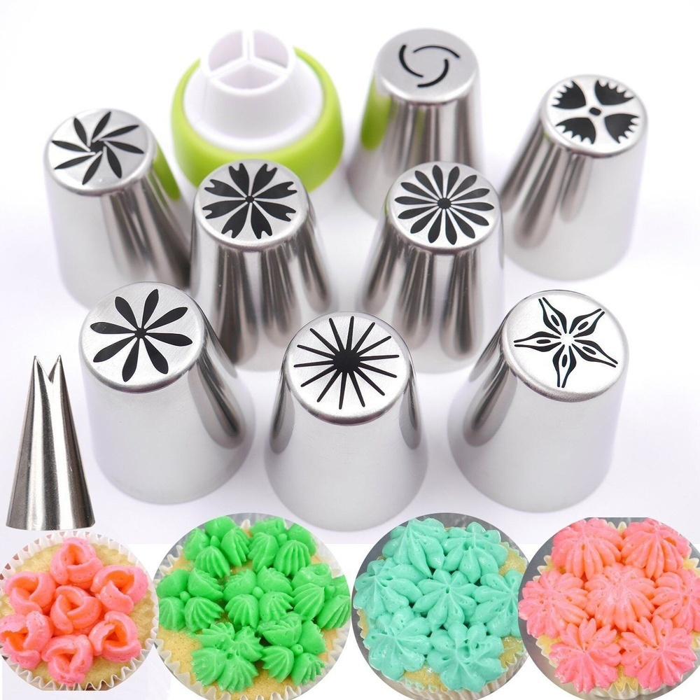 Piping nozzle and butter piping tool set 