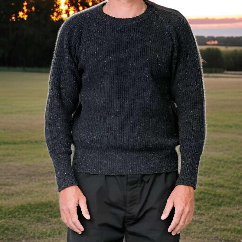 ラグランスリーブのプルオーバーウールセーター、暖かくて厚手、無地、長袖ニットセーター。