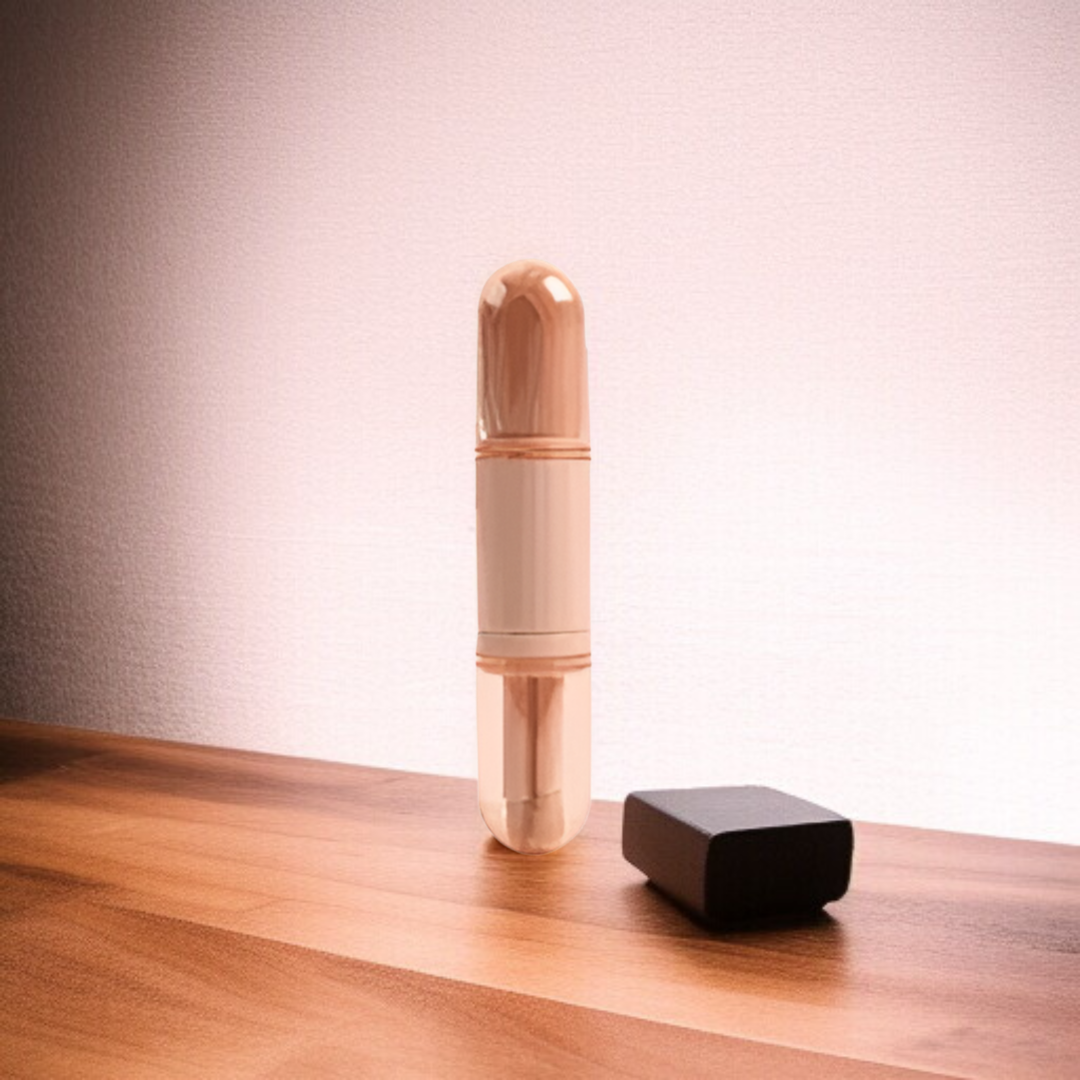 Four in one portable makeup brush set