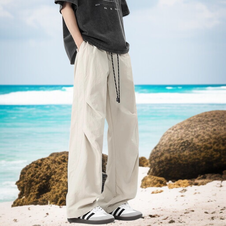 남자 아메리칸 카고 팬츠 긴바지 와이드 일자 우산 팬츠 캐주얼 와이드 팬츠 카고 팬츠