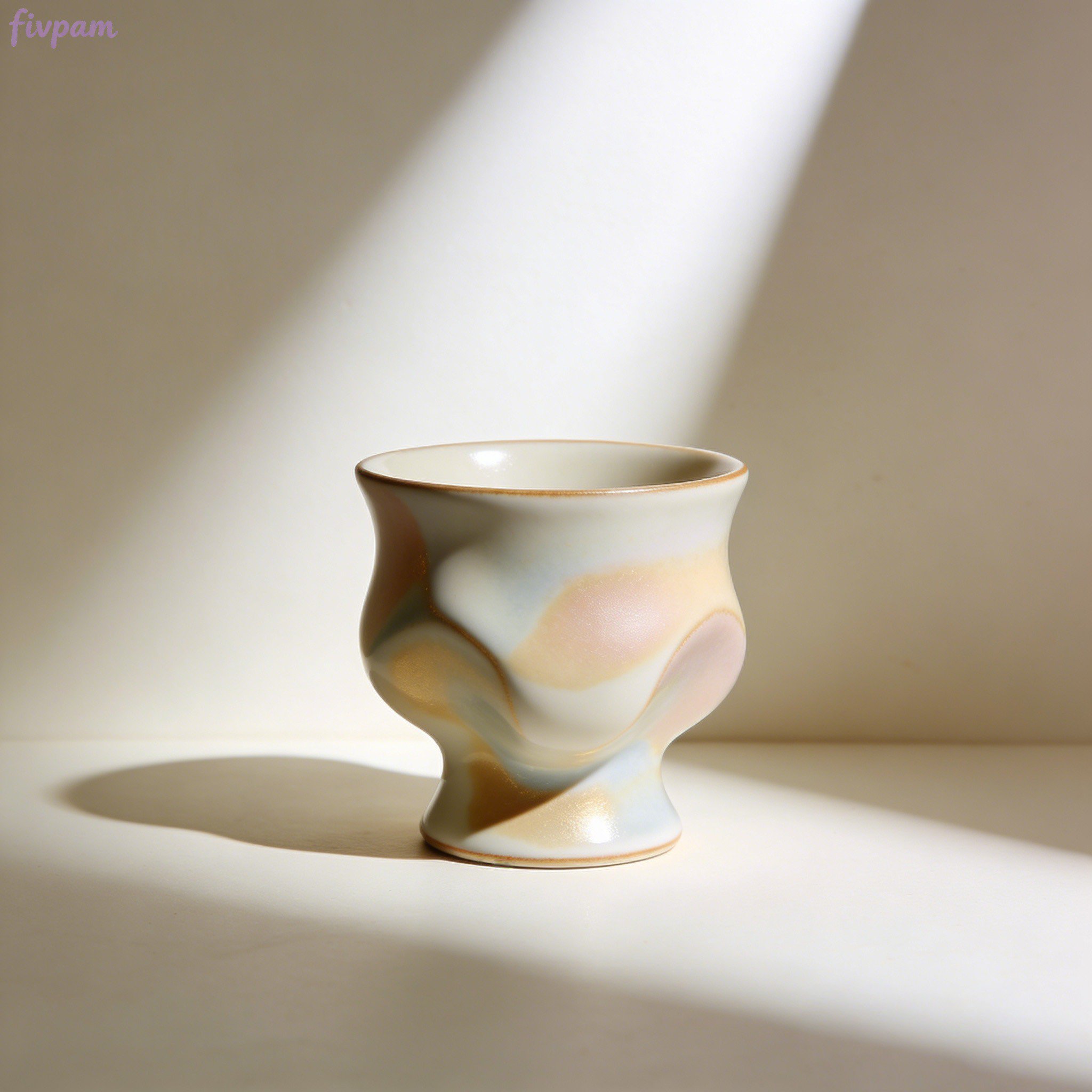 陶器マグカップ5個セットの全体イメージ