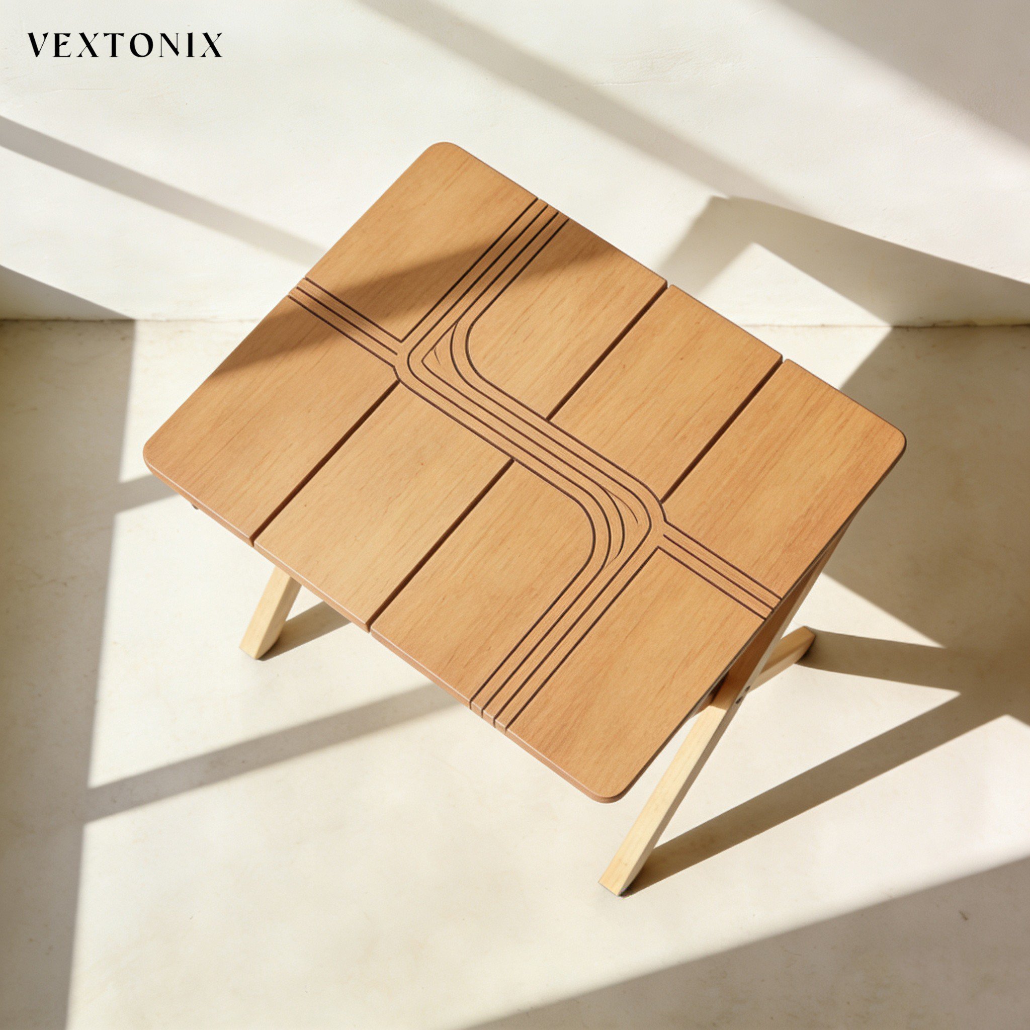 โต๊ะทำงานสวนแบบพับได้ ดีไซน์ทันสมัย