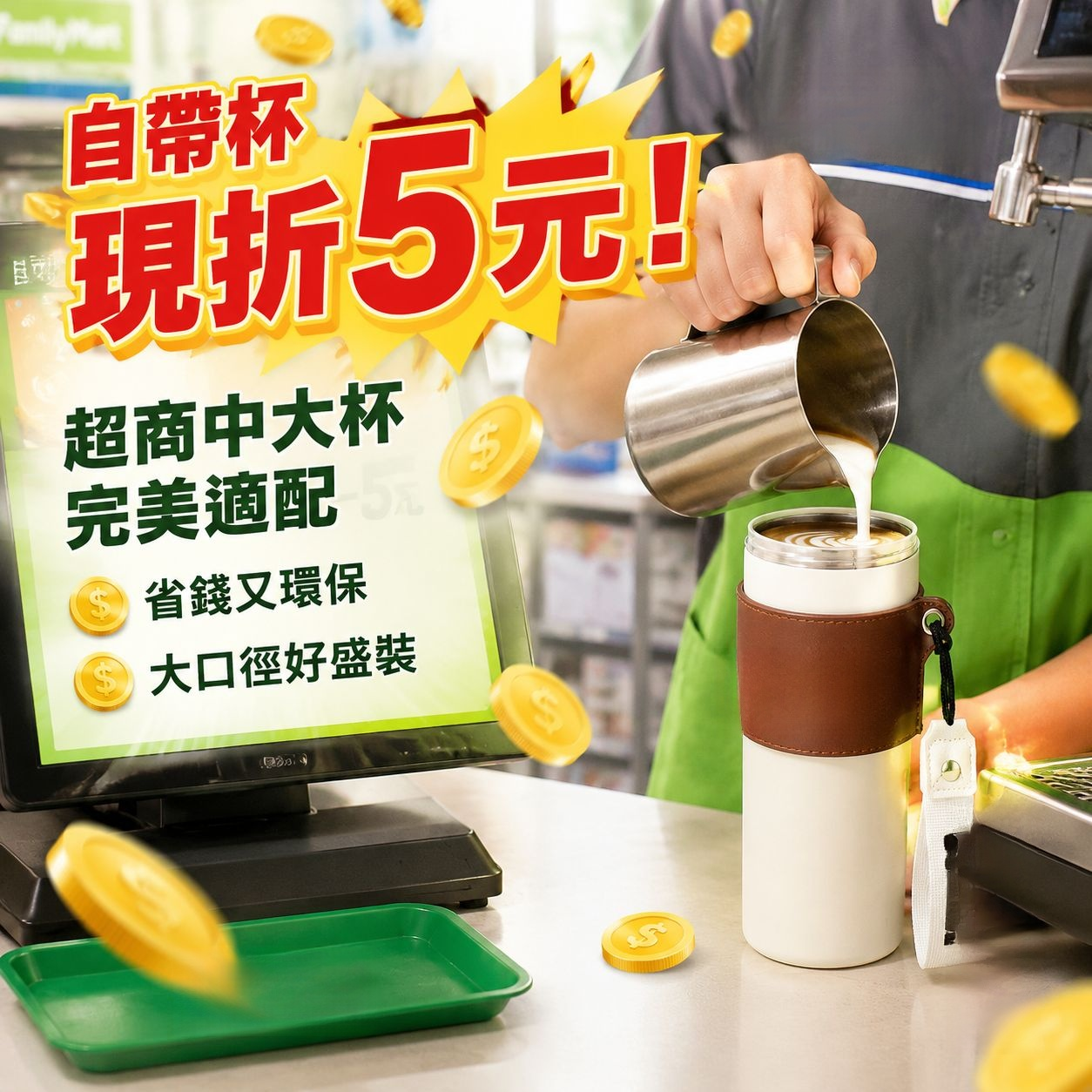 時尚便攜保溫杯，適合男士女士，冷熱皆宜