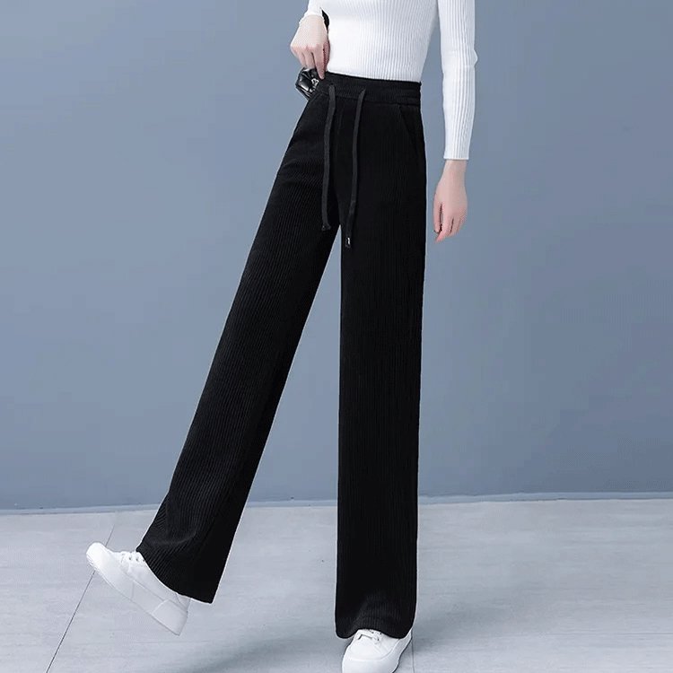 허리 고무 예쁜 다리 와이드 바지