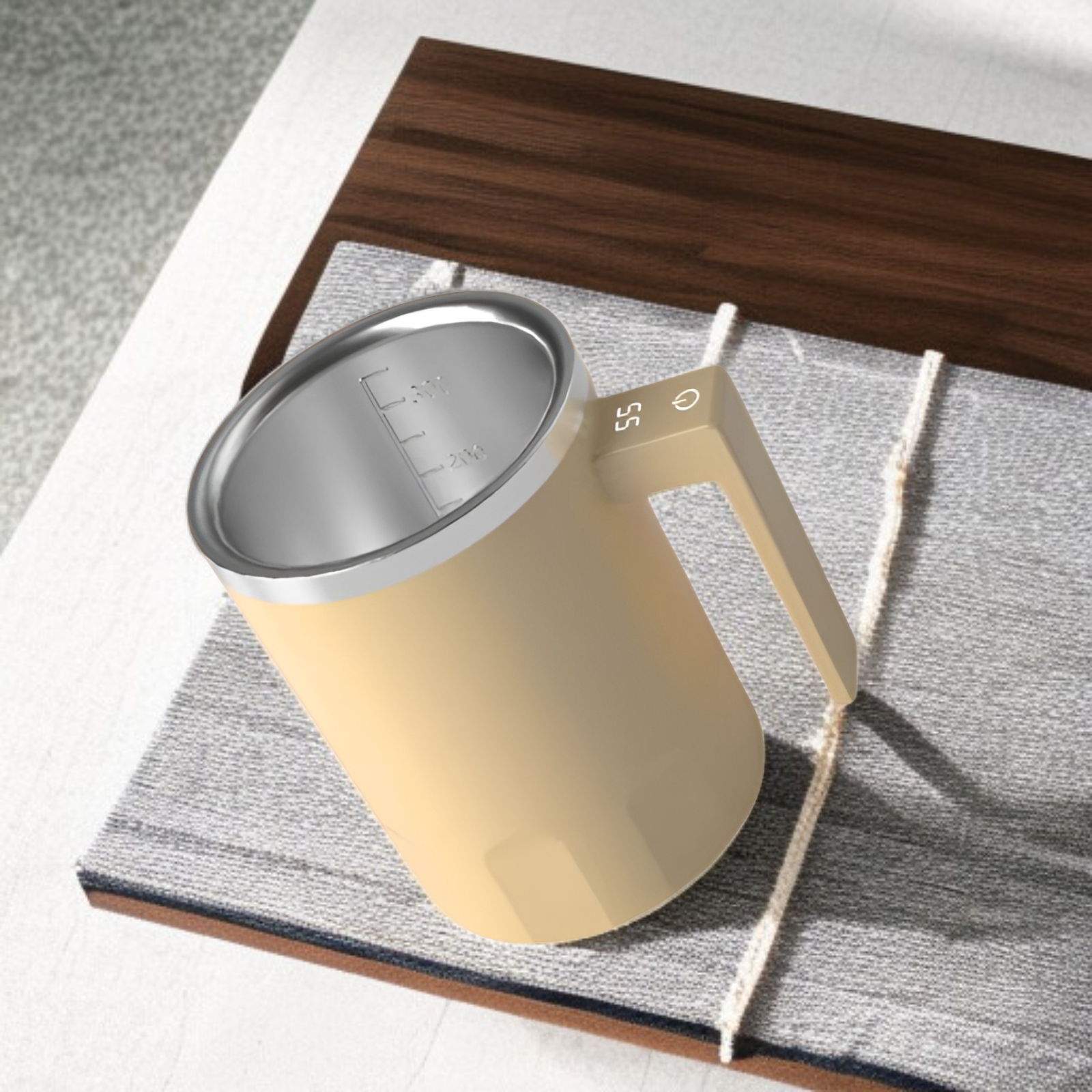 충전식 LCD 마그네틱 자동 저어주는 컵 혁신 커피 셰이크컵