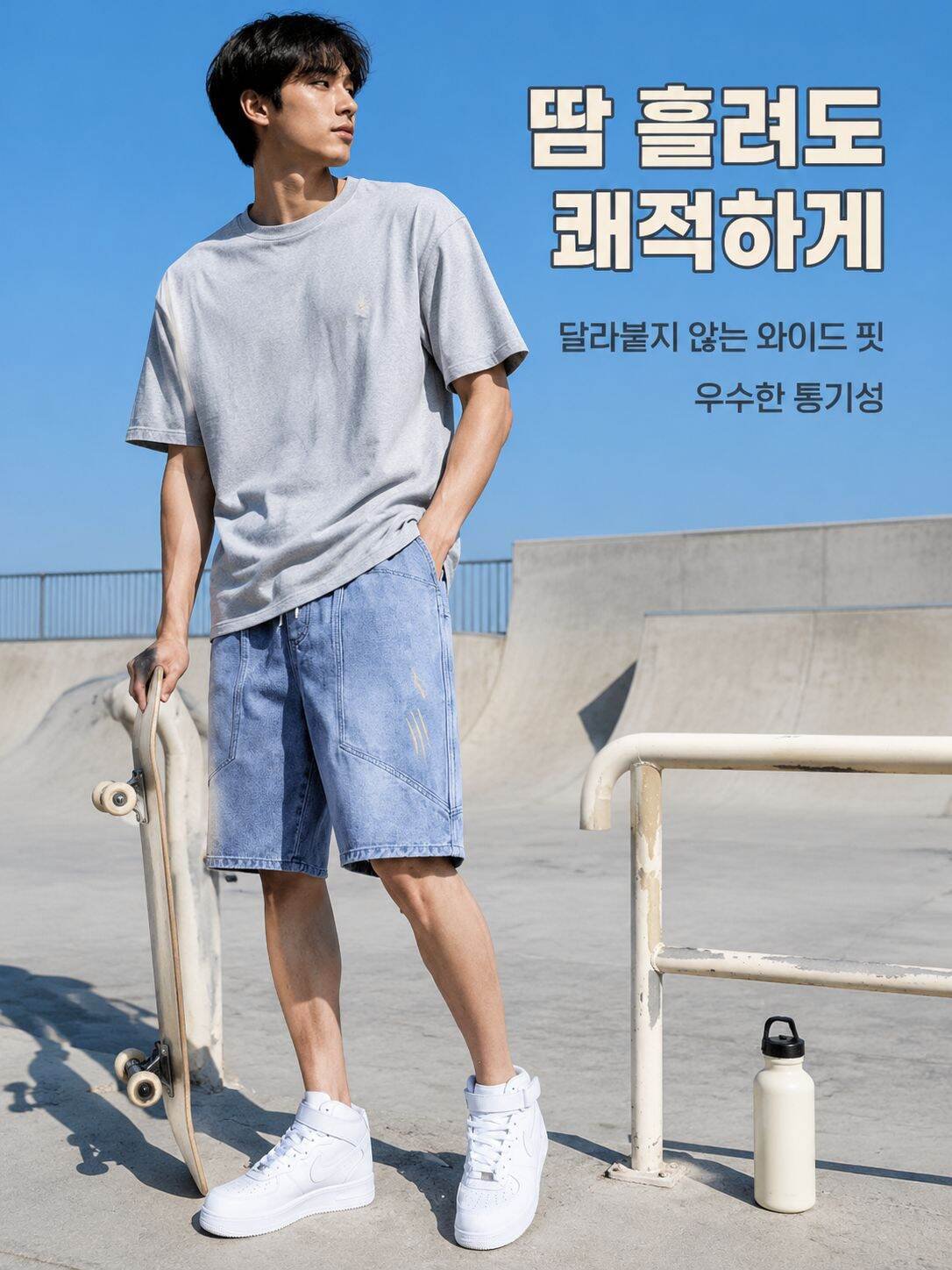 여름용 통기성 좋은 캐주얼 반바지