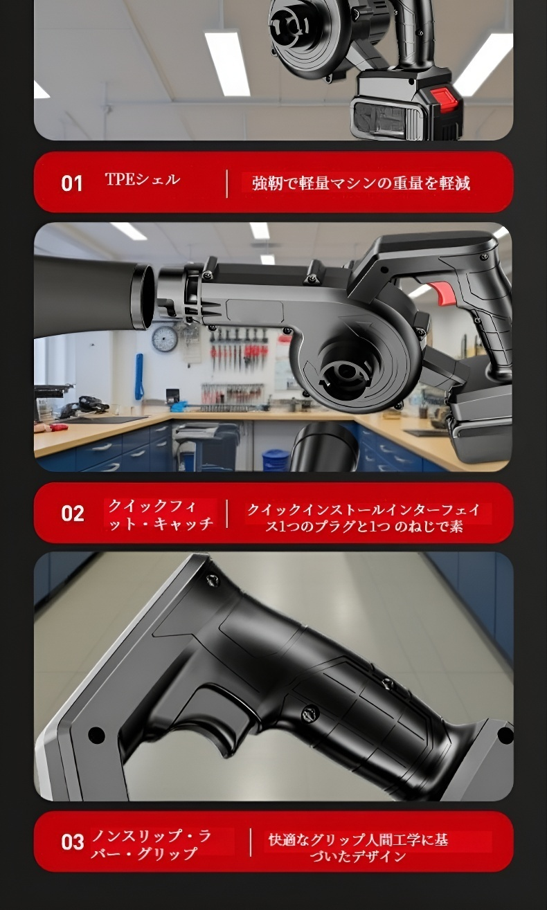 強力吸引のハイパワー集塵機使用例