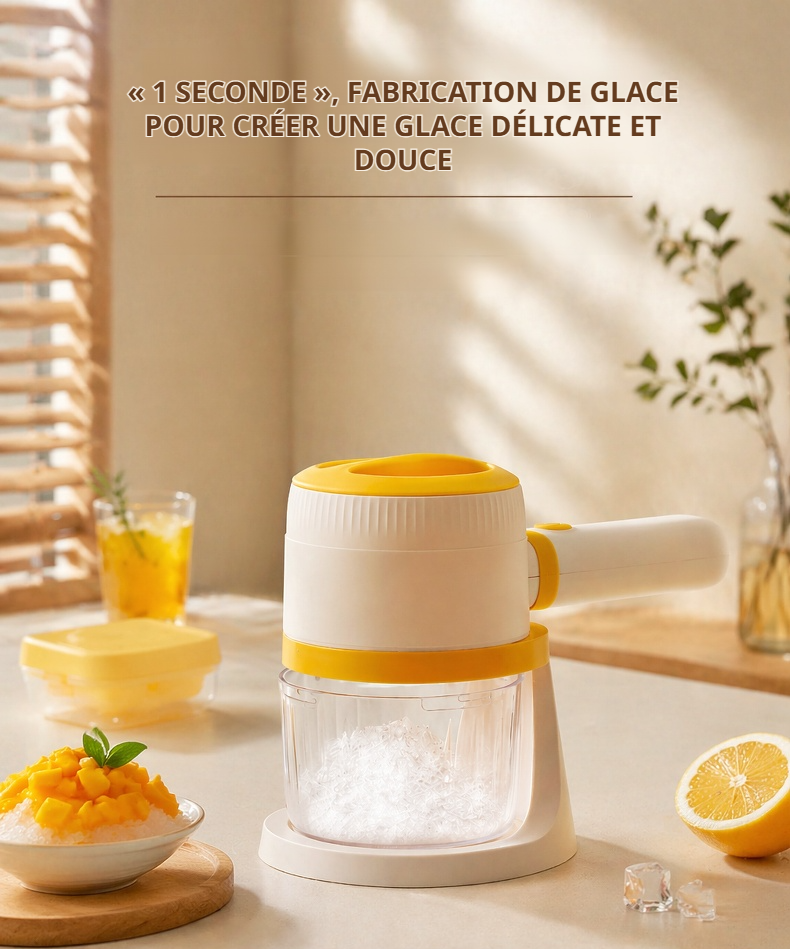Machine à glace pilée électrique pour usage domestique