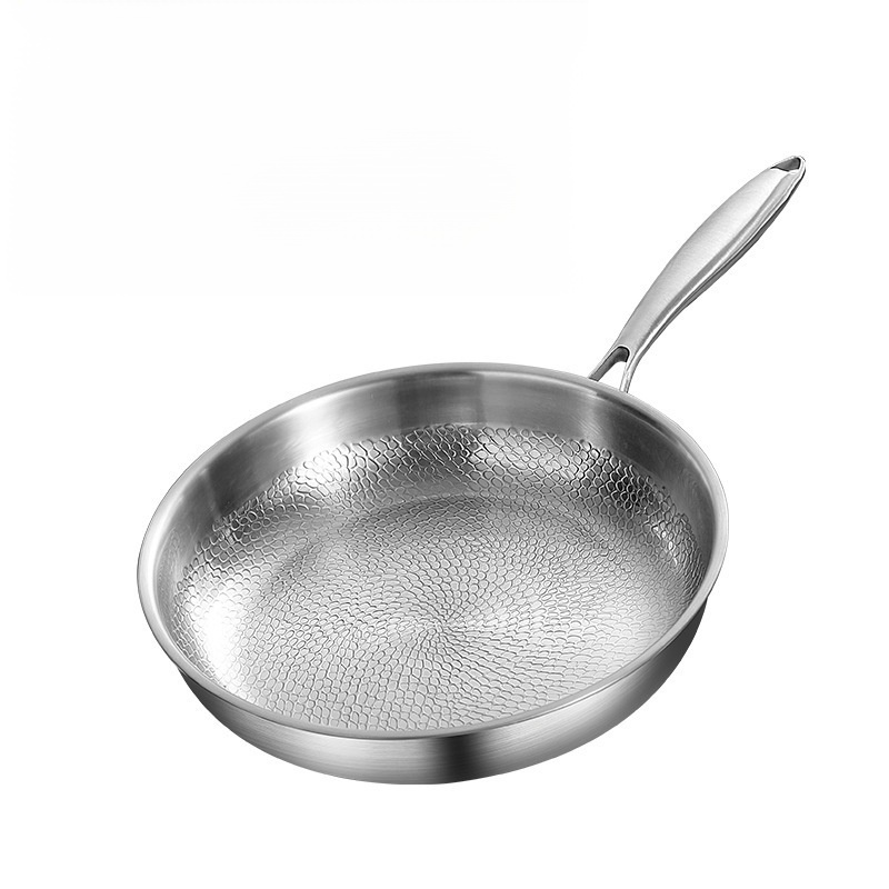 Uncoated Non-stick Frying Pan