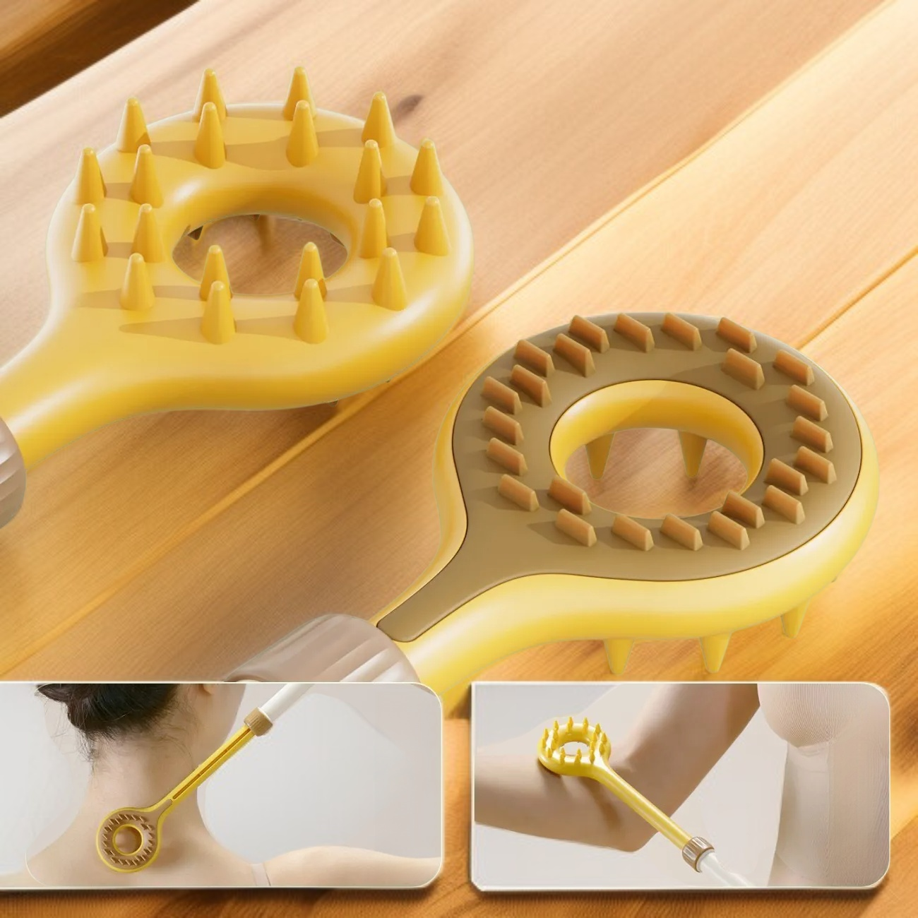 [背中を掻くための道具] 伸縮式かゆみ掻き器