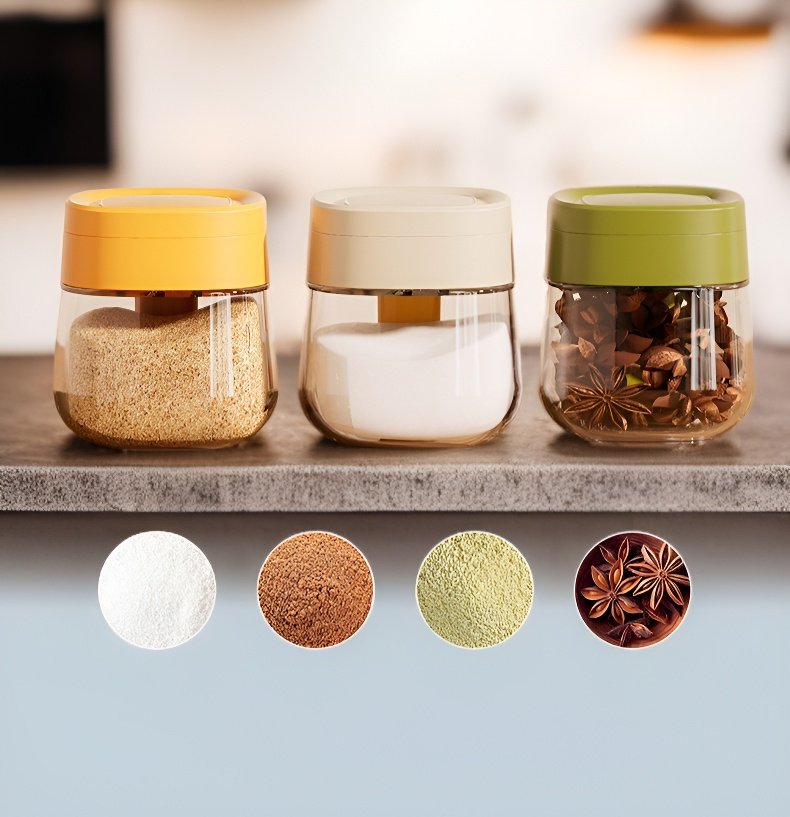 Flavorful chicken bouillon powder in a press can