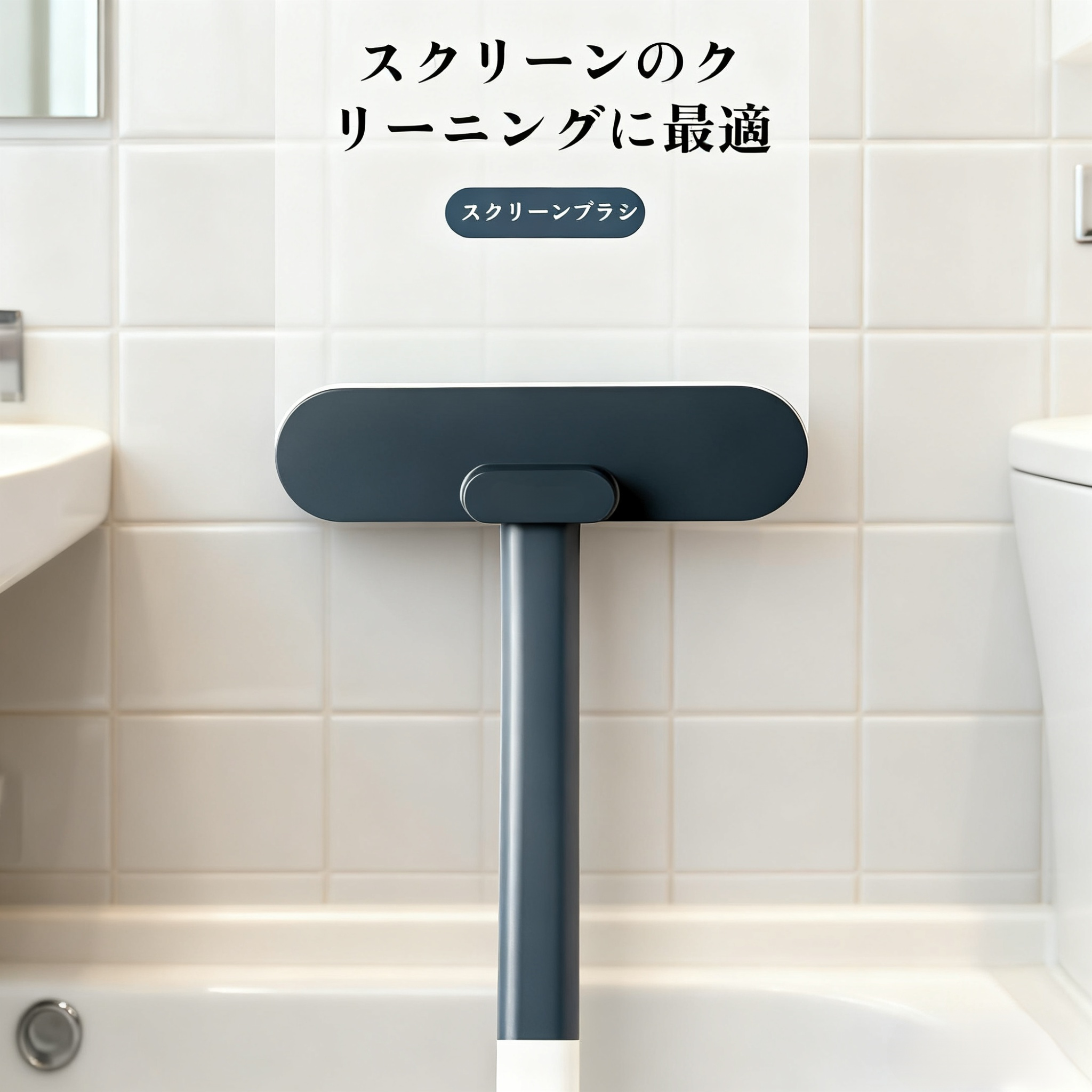 水洗い掃除用ブラシ 取り外し可能なハンドル