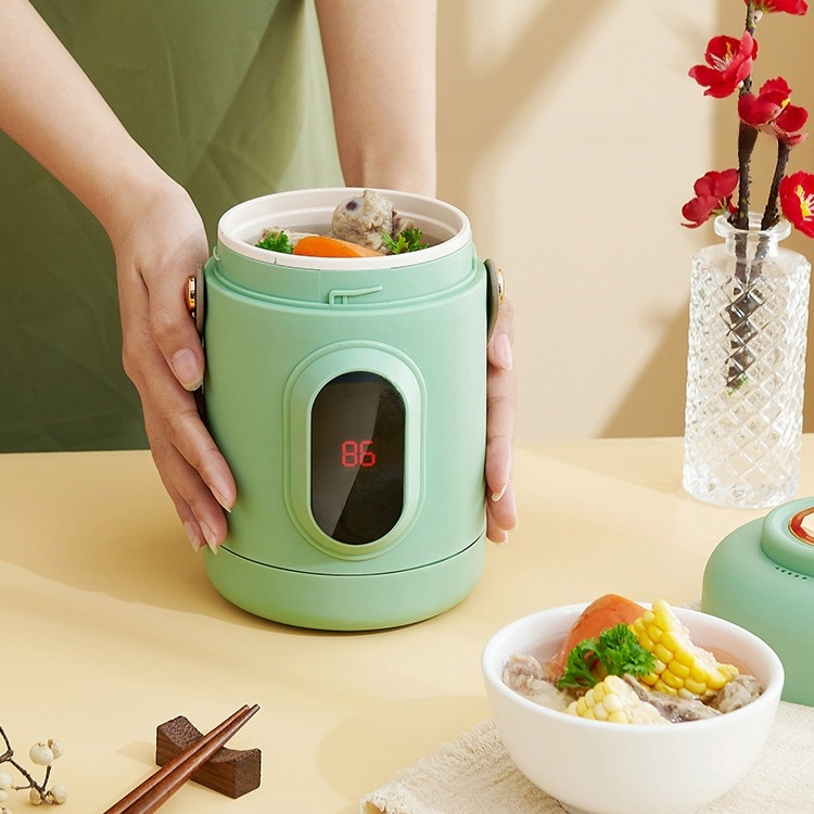 แก้วต้มน้ำซุปไฟฟ้าแบบพกพาเพื่อสุขภาพ