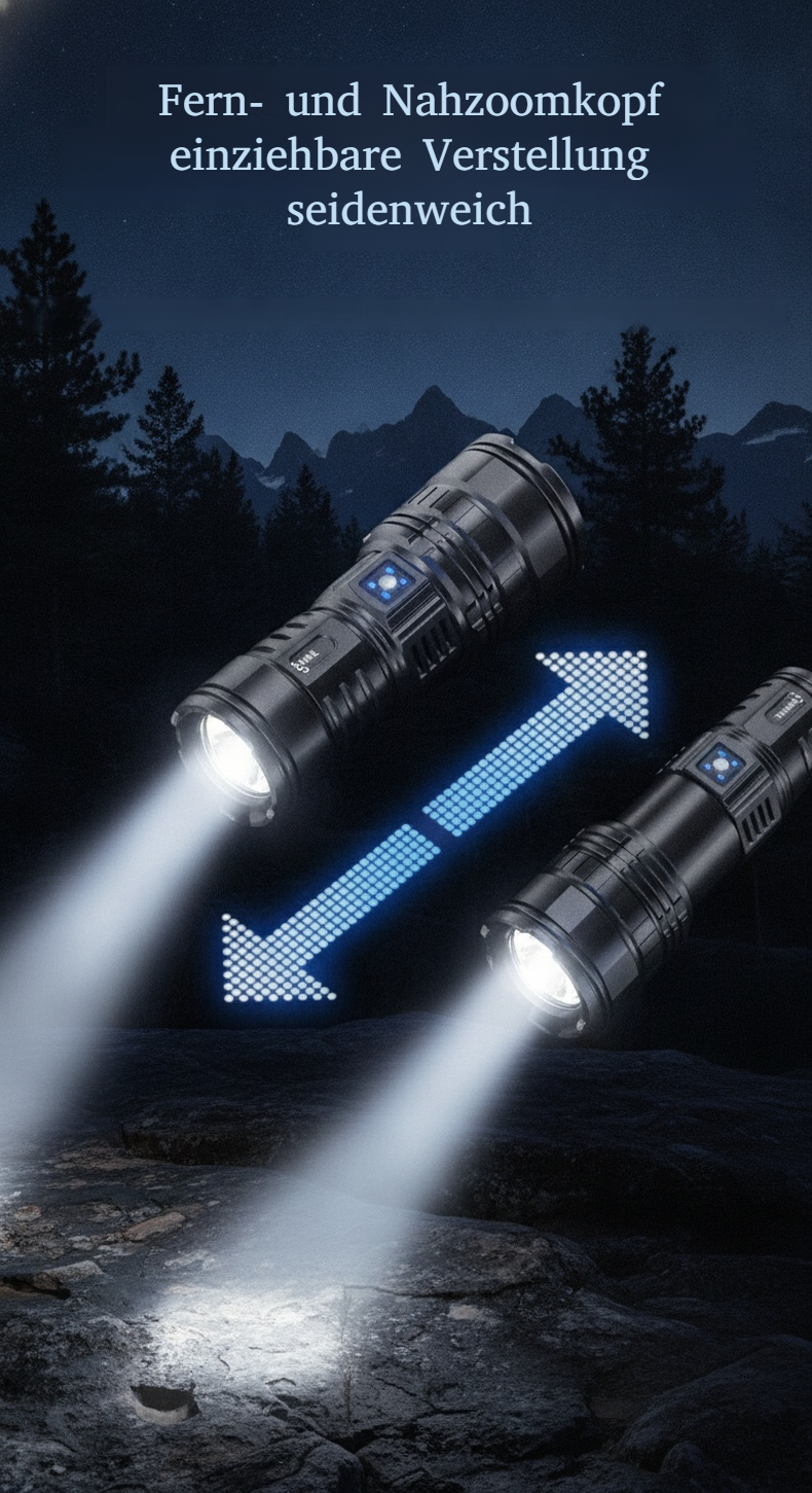 Robuste und leichte Taschenlampe aus Laserlegierung