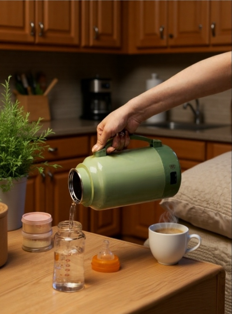 アウトドアでお湯を沸かすポータブルケトル