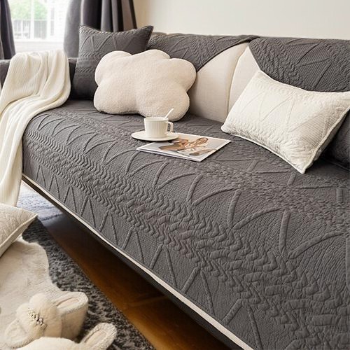 펜션 사계절 공용 소파 매트 면 자카드 쿠션 소파 커버 커버 논슬립 워싱 소파 패드