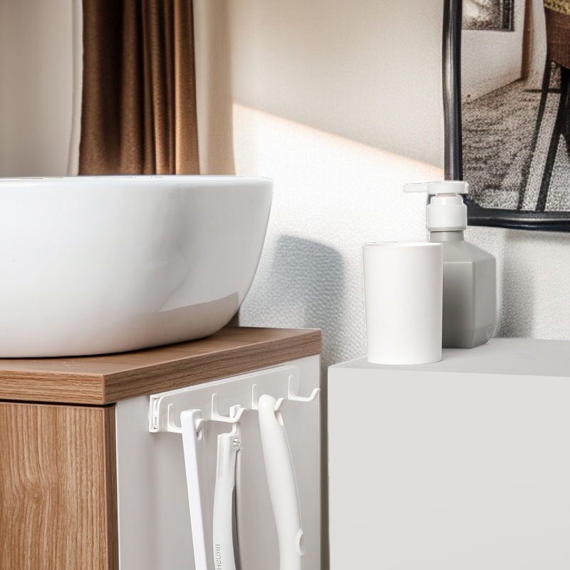 Creative Expandable Gap Hook, Drill-Free Installation, Multi-use for Kitchen/Bathroom