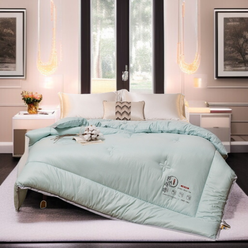 유아용 쭈리 소이불 항균 보온과 도톰한 겨울 피부 친화적인 순면 이불 봄가을 면 콩이불