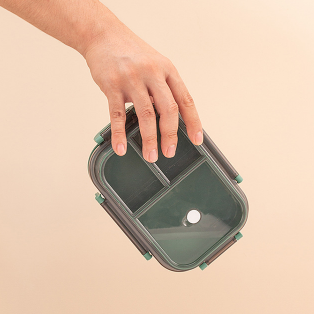 學生便當盒 雙層密封微波爐加熱通勤餐盒