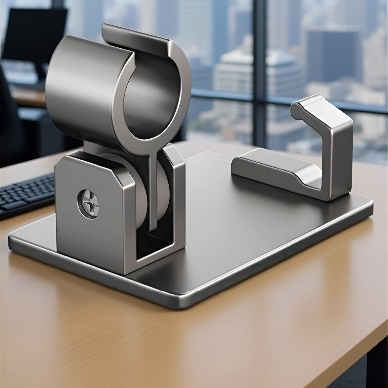 벽에 구멍 없이 설치된 샤워기 거치대