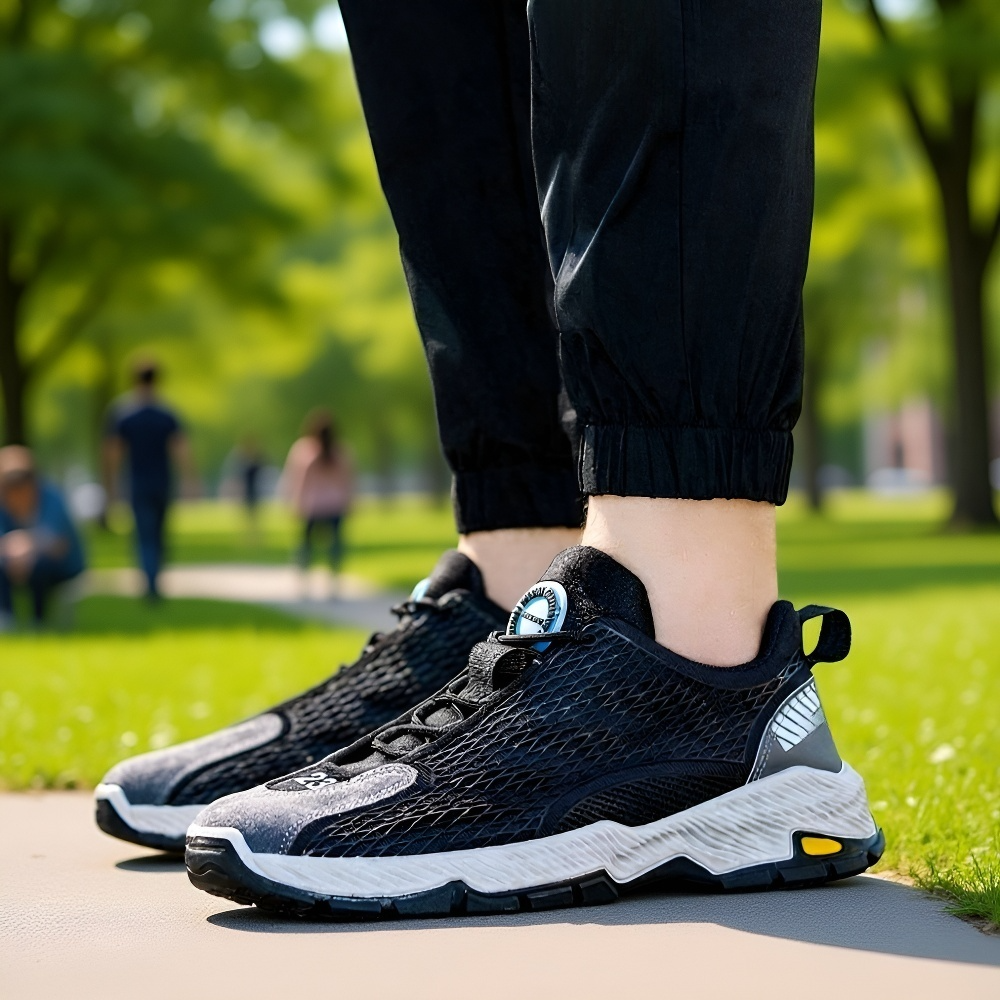 メンズ通気性薄型メッシュアスレチックカジュアルシューズ