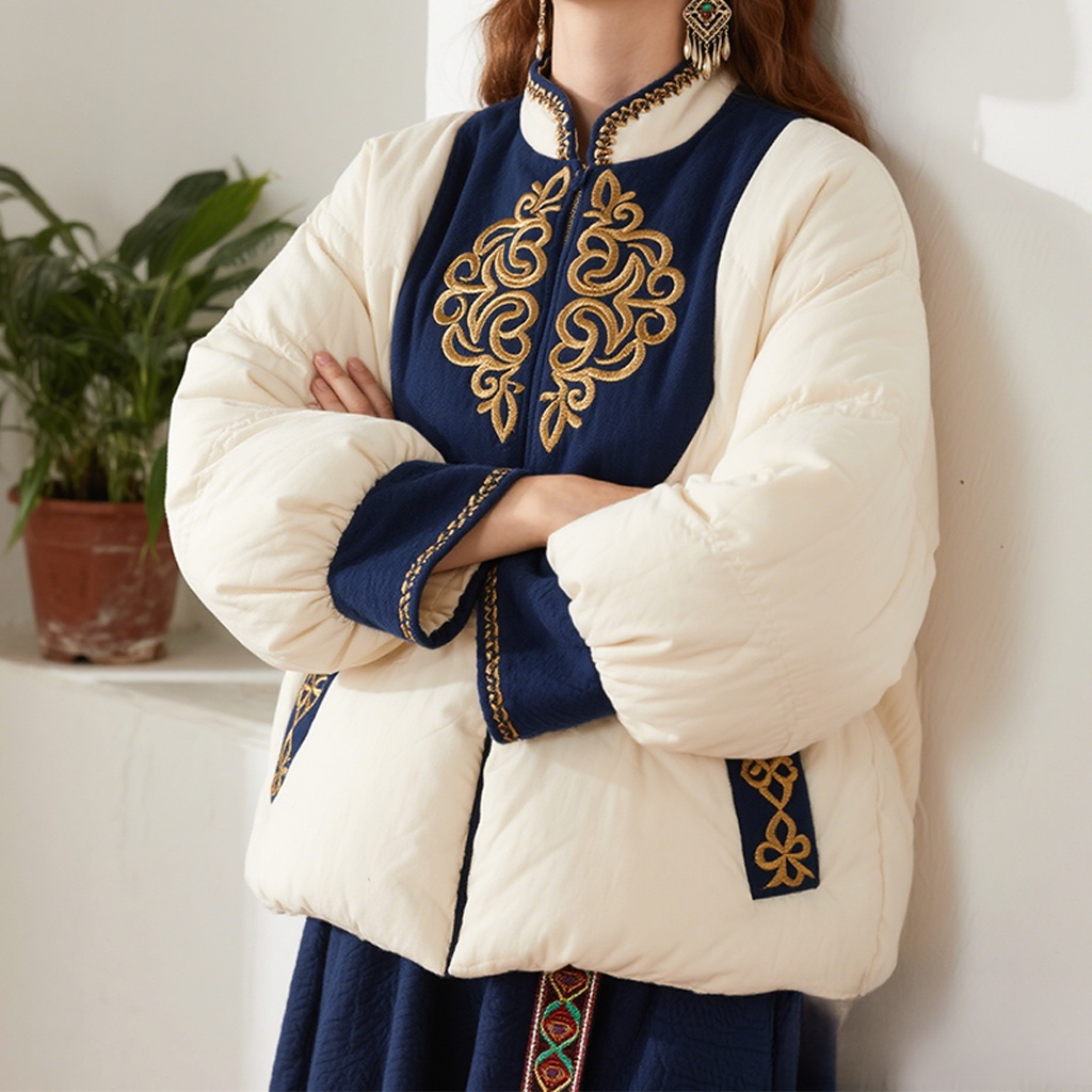 여성용 경량 패딩 점퍼