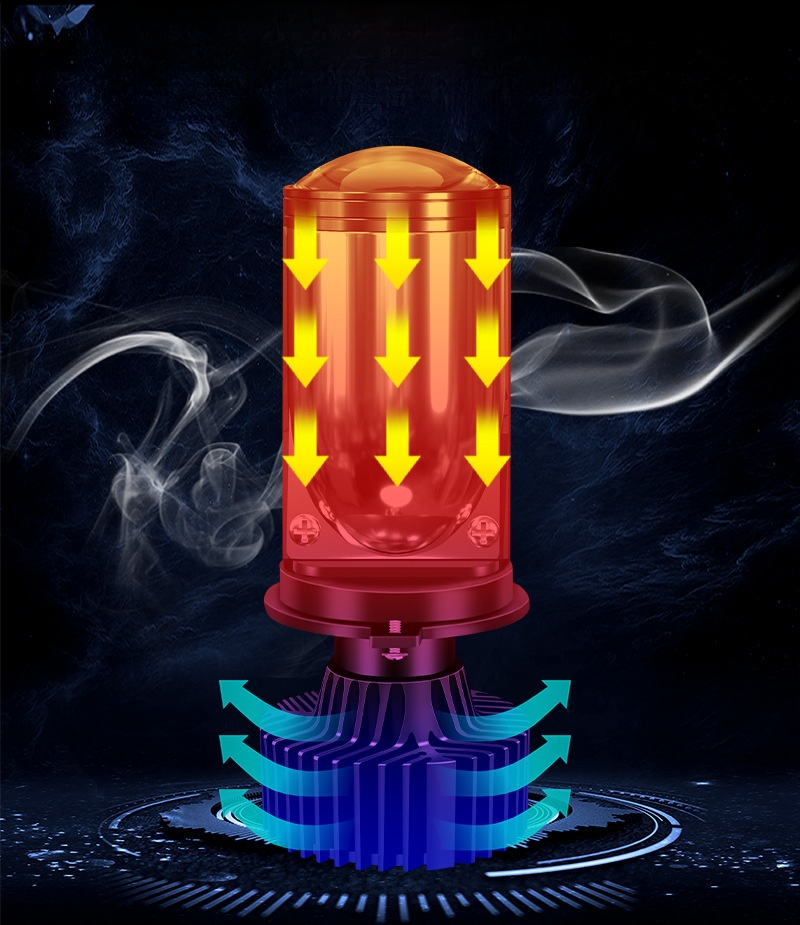 폭밝기 일체형 듀얼라이트 오토바이 헤드라이트