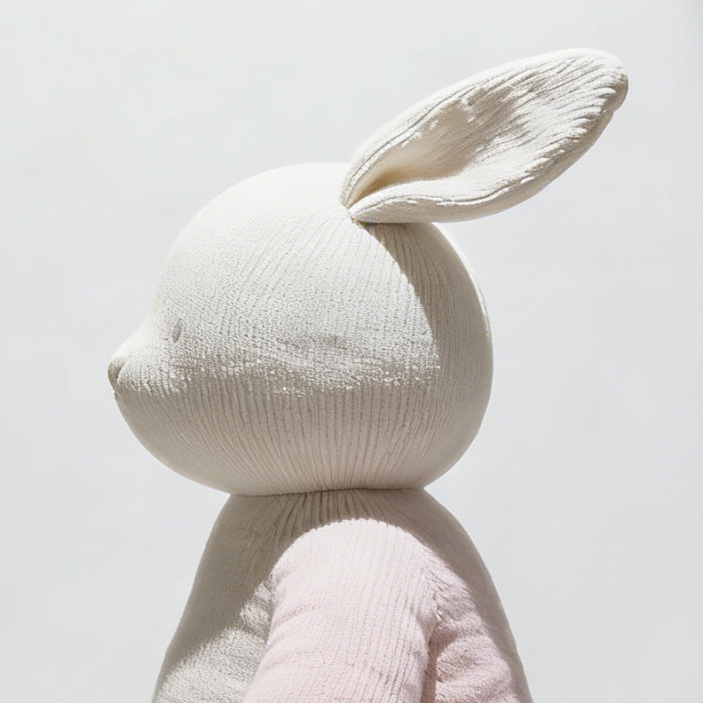 กระต่ายปลอบโยนคู่ ตุ๊กตาน่ารักสำหรับเด็ก (2 ตัว)