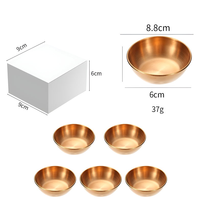 ステンレスソース皿 調味料皿 ディッピング皿