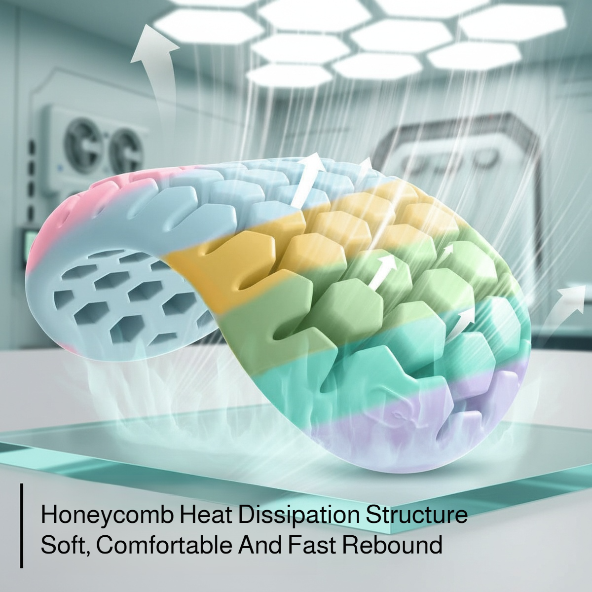 Comfortable Ventilated Cooling Mouse Wrist Pad