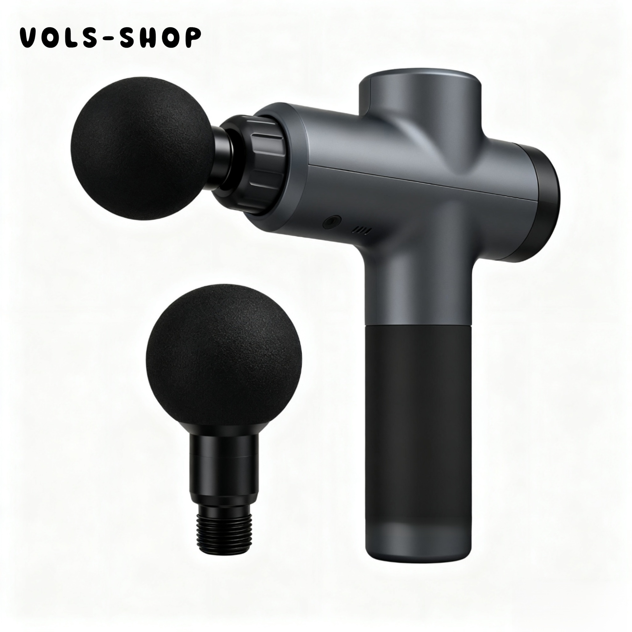 Masážní pistole při použití na svaly nohou