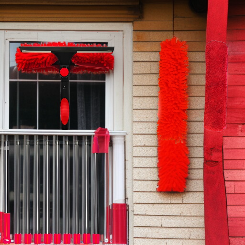 JMY Zwei-in-Eins-Fensterreinigungsschaber Glasreinigung Artefaktreinigung spezielles doppelseitiges 