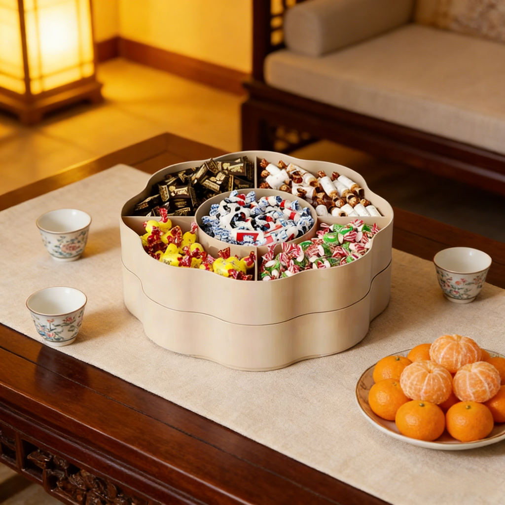 多功能五分格果乾盤