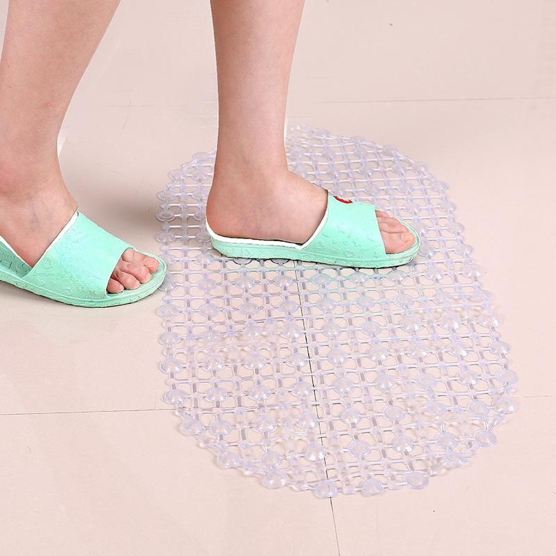 Anti-slip silicone bathroom mat