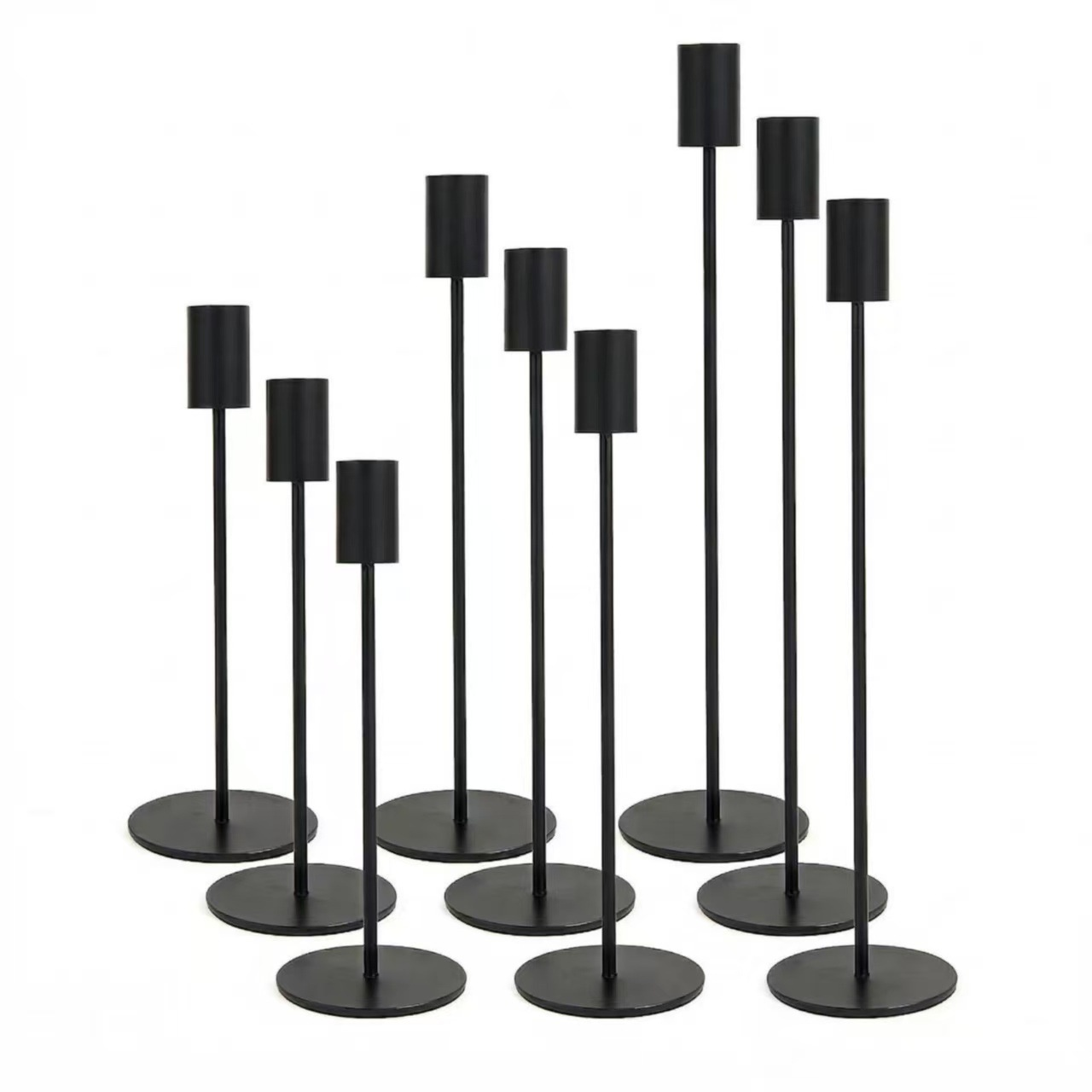 European Style Gold Metal Candle Holder