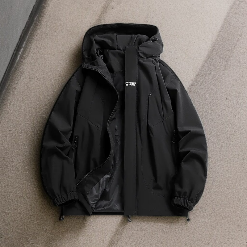 남성 아웃도어 트레이닝 봄가을 얇은 코트 방수 야상 트렌치코트 자켓 아웃도어 바람막이 트레이닝복