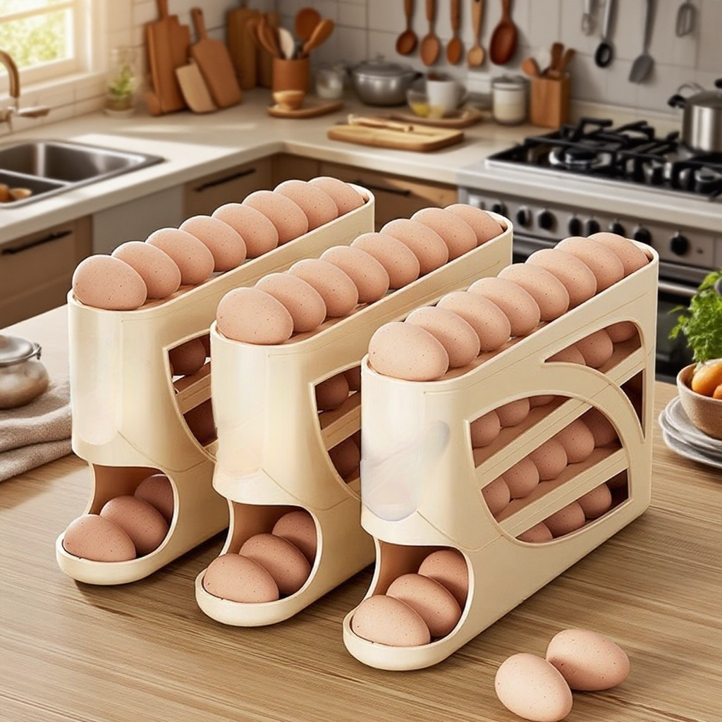 롤링 슬라이드 계란 보관함