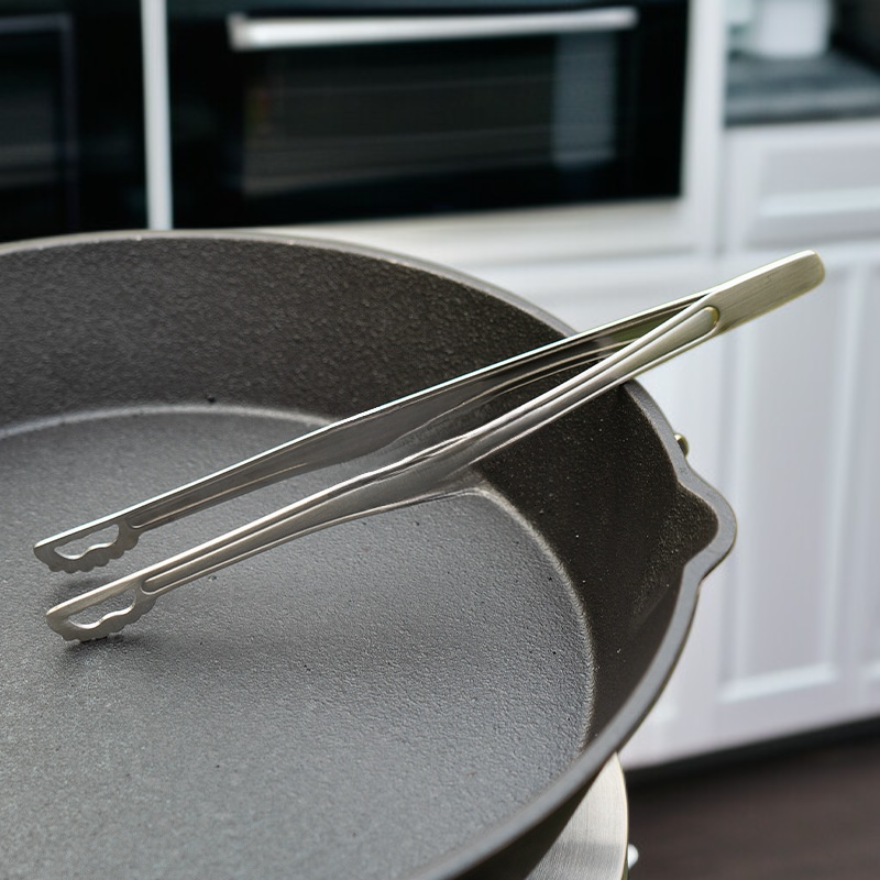ملقط شواء من الفولاذ المقاوم للصدأ 304، أداة شواء محمولة للتخييم والمطبخ