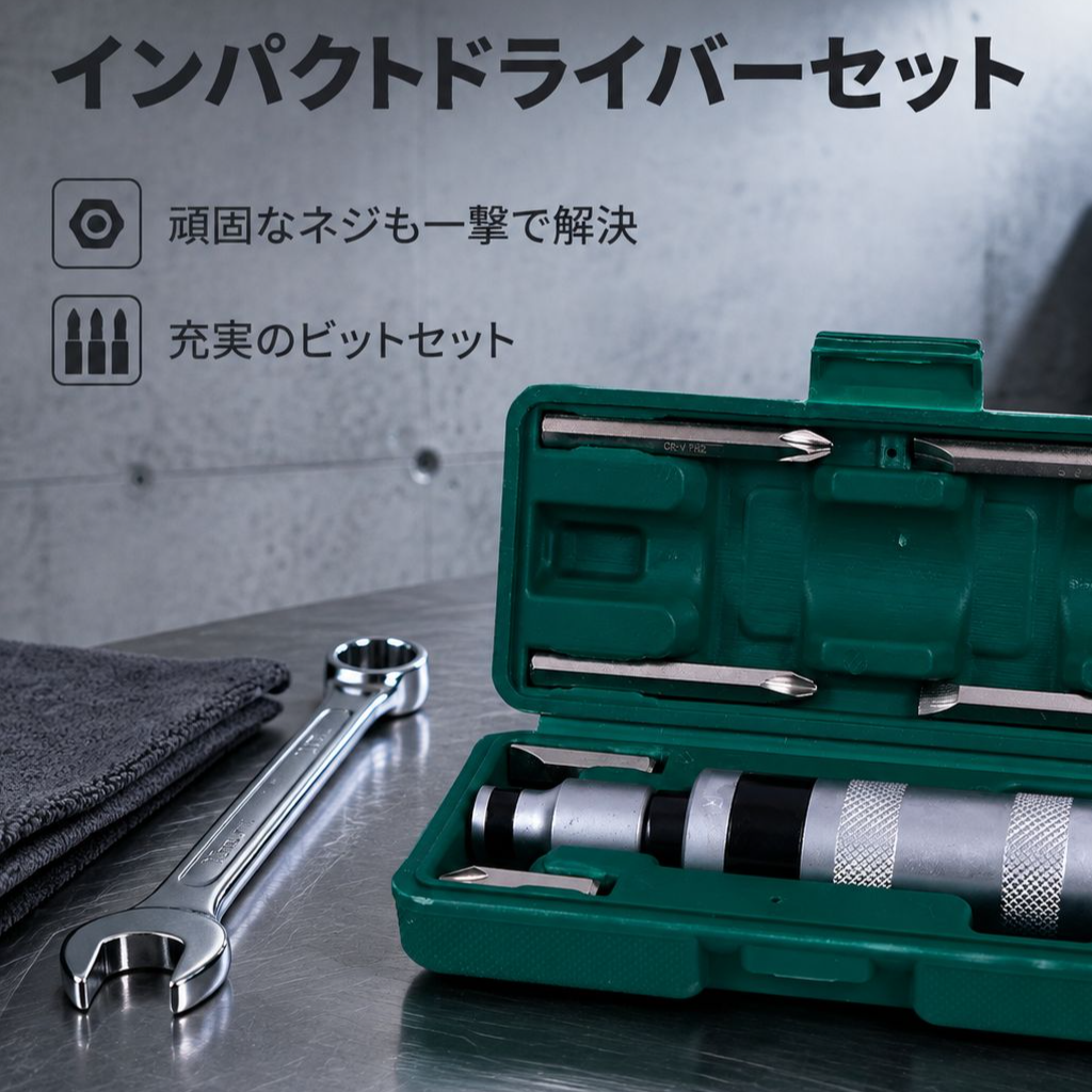 金物工具打撃対応鉄箱入りインパクトドライバー