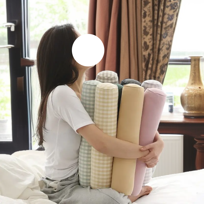  หมอนยาวสำหรับคุณแม่ตั้งครรภ์ ผลิตจากผ้าฝ้ายวอชซิ่ง ทรงกระบอก ใช้ได้กับโซฟา