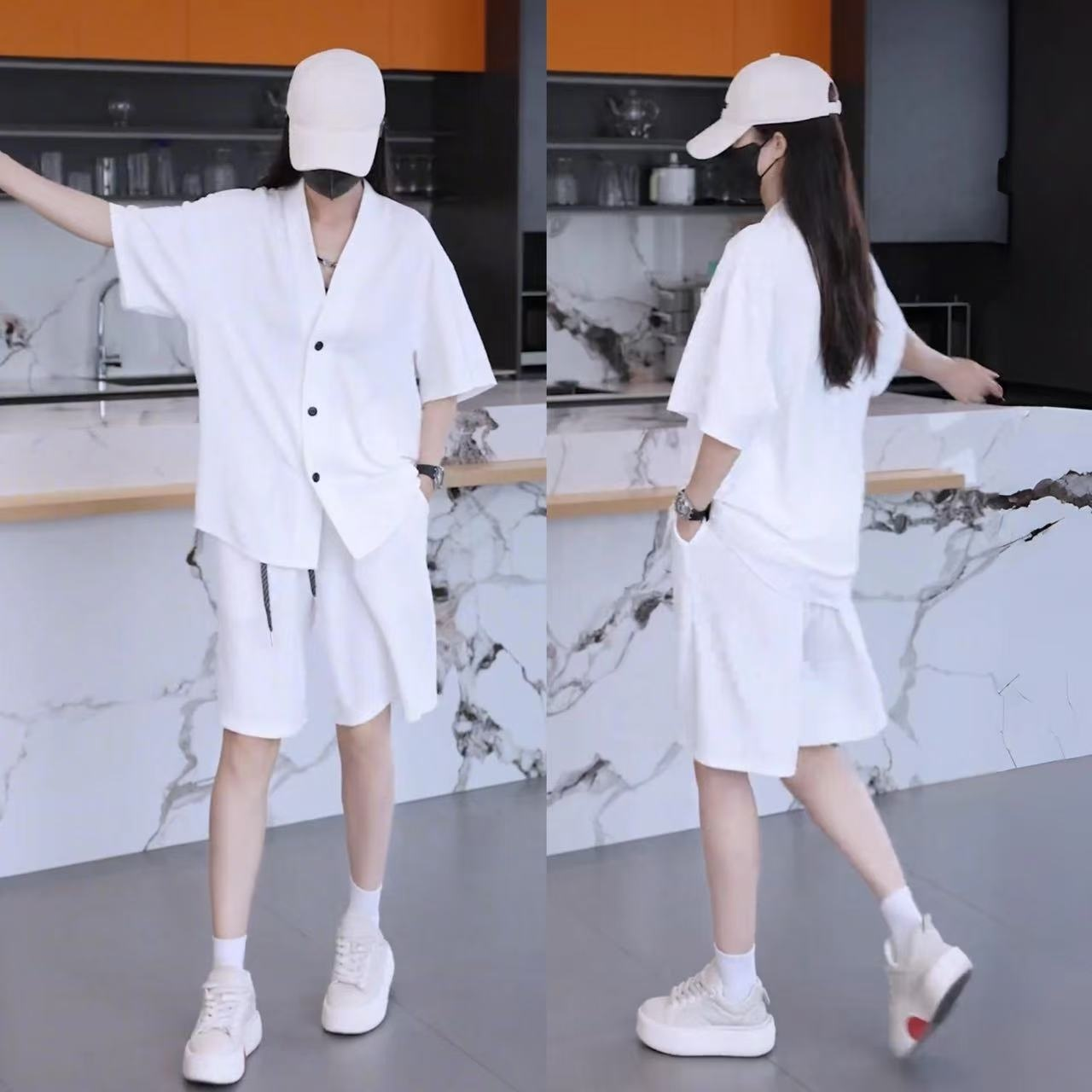 メンズアイスシルクカジュアル2点セット