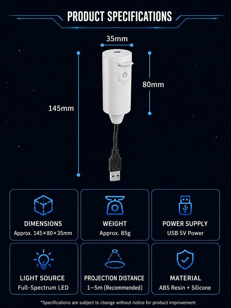 Starry Sky Projection Night Light